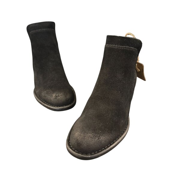 Born Laney Chelsea Boots Women's Black Suede Ankle, Size 6.5M NWOB - Picture 3 of 10